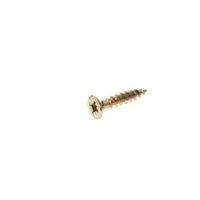 AVF Yellow Zinc-Plated Steel Woodscrew (Dia)3mm (L)16mm Pack of 100