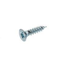 AVF Zinc Effect Metal Woodscrew (Dia)6mm (L)25mm Pack of 25