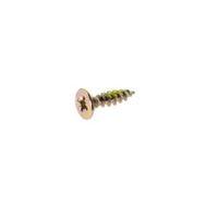 avf yellow zinc plated steel woodscrew dia5mm l20mm pack of 200