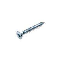 AVF Zinc Effect Metal Woodscrew (Dia)4mm (L)30mm Pack of 500