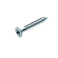 AVF Zinc Effect Metal Woodscrew (Dia)6mm (L)40mm Pack of 200