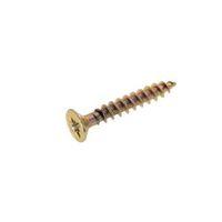 AVF Yellow Zinc-Plated Steel Woodscrew (Dia)3mm (L)20mm Pack of 200