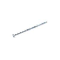 AVF Zinc Effect Metal Woodscrew (Dia)4mm (L)75mm Pack of 25