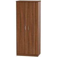 Avon Noche Walnut Wardrobe - 2ft 6in Plain