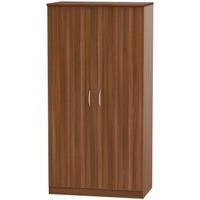 Avon Noche Walnut Wardrobe - 3ft Plain