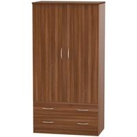 Avon Noche Walnut Wardrobe - 3ft 2 Drawer