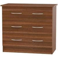 Avon Noche Walnut Chest of Drawer - 3 Drawer