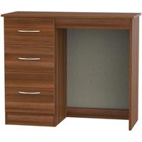 avon noche walnut dressing table vanity knee hole