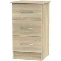 Avon Bardolino Bedside Cabinet - 3 Drawer Locker