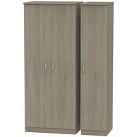 Avon Darkolino Triple Plain Wardrobe