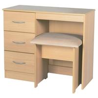 Avon Beech Dressing Table - Vanity Knee Hole