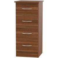 Avon Noche Walnut Chest of Drawer - 4 Drawer Locker