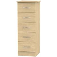 avon light oak chest of drawer 5 drawer locker