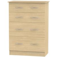 avon light oak chest of drawer 4 drawer deep