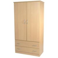 Avon Beech Wardrobe - 3ft 2 Drawer