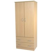 Avon Beech Wardrobe - 2ft 6in 2 Drawer