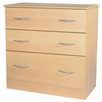 Avon Beech Chest of Drawer - 3 Drawer Deep