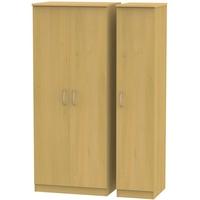 Avon Beech Triple Plain Wardrobe