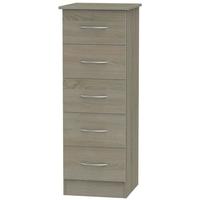 Avon Darkolino Chest of Drawer - 5 Drawer Locker