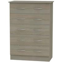 Avon Darkolino Chest of Drawer - 5 Drawer