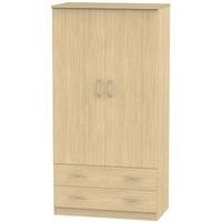 Avon Light Oak Wardrobe - 3ft 2 Drawer