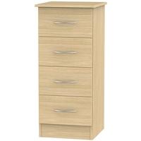 Avon Light Oak Chest of Drawer - 4 Drawer Locker