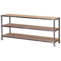 Aviator Wood Shelving with Iron Framed