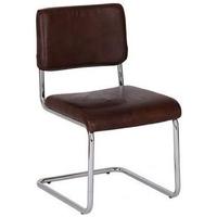aviator vintage leather desk chair alumi