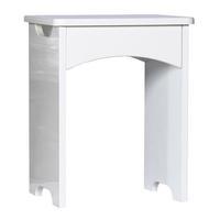 Avola Bedroom Stool, Cream Gloss