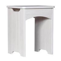 Avola Bedroom Stool, Grey Gloss