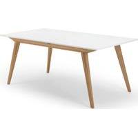 Aveiro Extending Dining Table, Natural Oak and White