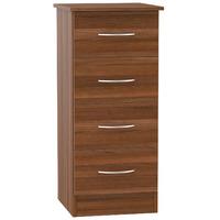 avon 4 drawer tallboy chest avon 4 drawer tallboy unit walnut