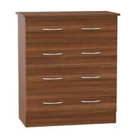 Avon 4 Drawer Chest Avon - 4 Drawer Chest - Walnut