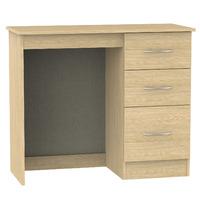 Avon 3 Drawer Dressing Table Avon - 3 Drawer Dressing Table with Large Mirror and Stool - Light Oak