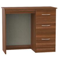 Avon 3 Drawer Dressing Table Avon - 3 Drawer Dressing Table with Small Mirror - Walnut