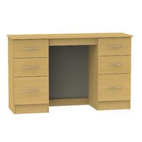 Avon 6 Drawer Dressing Table Avon - 6 Drawer Dressing Table with Small Mirror and Stool- Beech