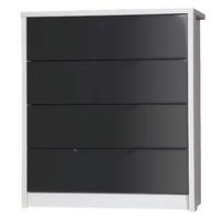 Avola Grey Gloss 4 Drawer Chest