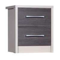 Avola Grey 2 Drawer Bedside