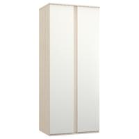 Avenue 2 Door Wardrobe White Avola and White