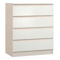 avenue 4 drawer chest white avola and white