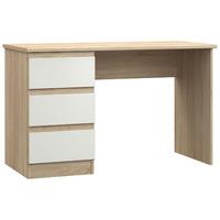 avenue dressing table natural oak and white