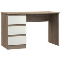 Avenue Dressing Table Truffle Brown Oak and White