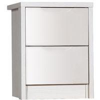 Avola Sand Gloss 2 Drawer Bedside