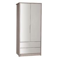 Avola Sand Gloss 2 Door 2 Drawer Combi Wardrobe