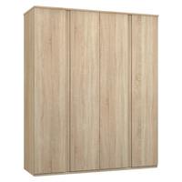 Avenue 4 Door Wardrobe Natural Oak