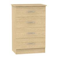 Avon 4 Drawer Midi Chest Avon - 4 Drawer Midi Chest - Light Oak