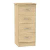 avon 4 drawer tallboy chest avon 4 drawer tallboy unit light oak