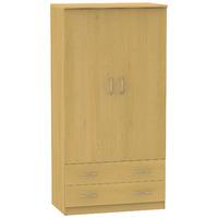 Avon 2 Door 2 Drawer Wardrobe Avon - 3ft 2 Drawer Robe - Beech