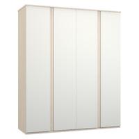 avenue 4 door wardrobe white avola and white