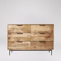 Avallon Chest of Drawers in Mango Wood & Charcoal